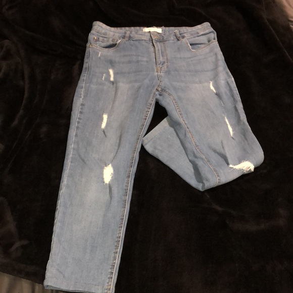 Light Blue Ripped Jeans - Picture 2 of 4